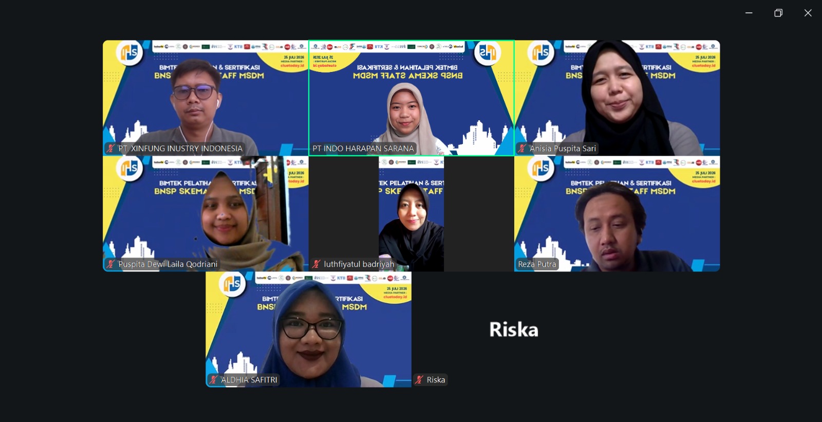 Pelatihan dan sertifikasi BNSP IHS Training