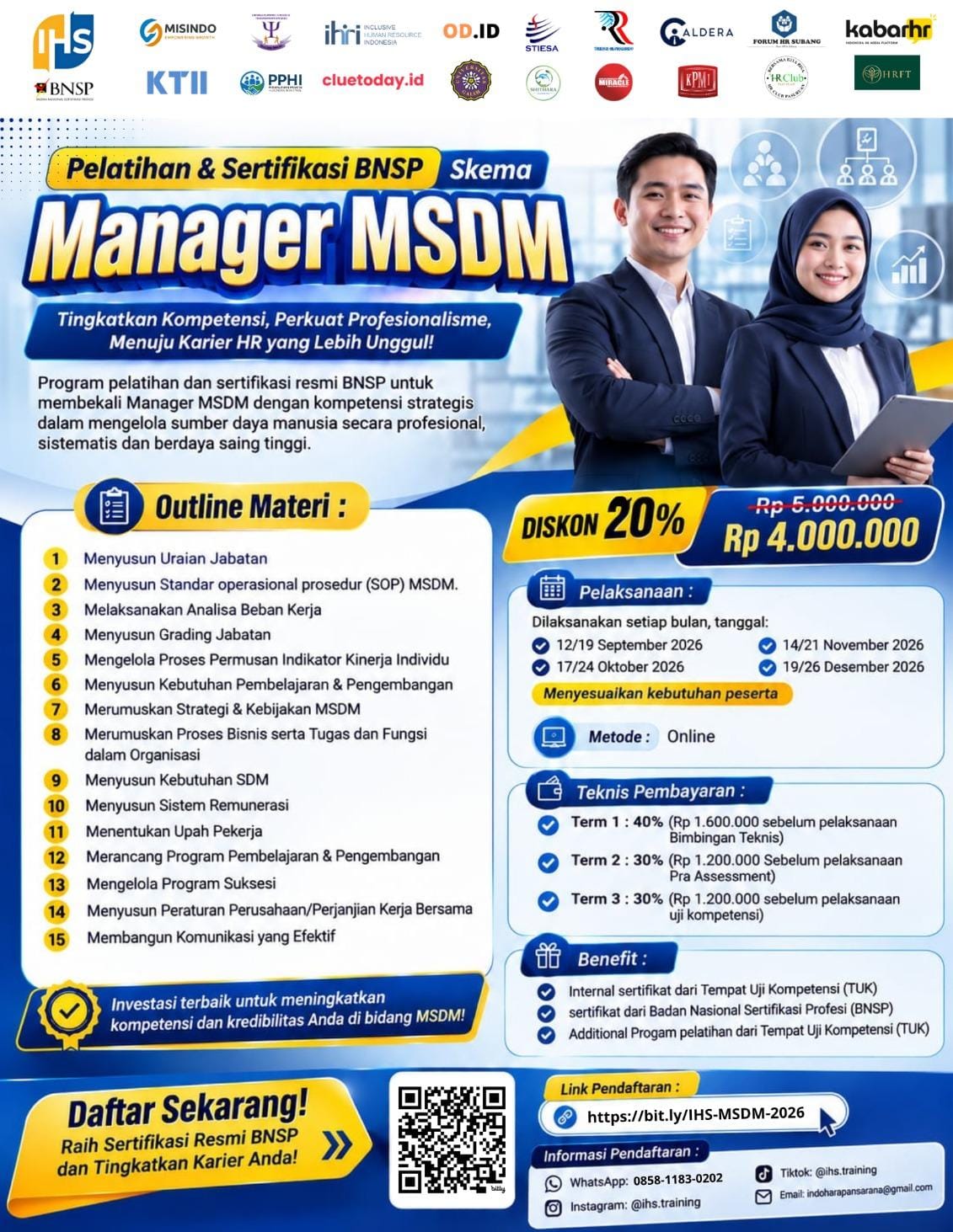 Training dan sertifikasi